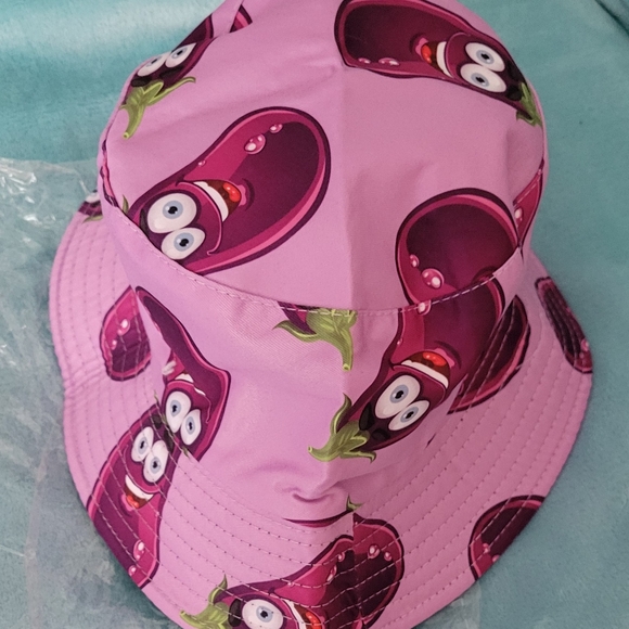 Adult Purple Eggplant Bucket Hat 8 In - Picture 3 of 3